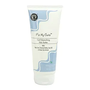 Fix My Curls Curl Quenching Butter for Styling Curly And Wavy Hair Styling Curly And Wavy Hair Cruelty Free Vegan Frizz Control Moisture Rich & CG Friendly (200gm)