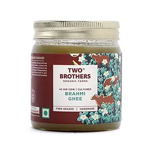 Two Brothers Organic Farms Amorearth Natural A2 Cultured Ghee Desi Gir Cow Tasty and Healthy (Brahmi) - 250 ml