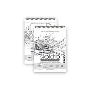 Atrangi   Atrangi Store Anupam SketchO Sketch Book A5 Drawing Notebook for Artists Students -50 Sheets 140 GSM (Set of 2)