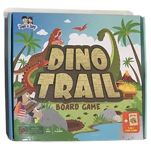 Zayn & Zoey Dino Trail Board Game With 4-In-1 Card Game - Multiplayer Game - Children'S Early Learning Educational Game (Age 3 Years And Above)