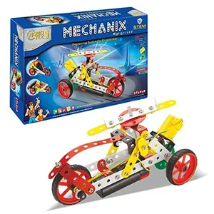 mechanix robotix - 1 made in india for 8 plus years of kids can make working model from it- Multi color