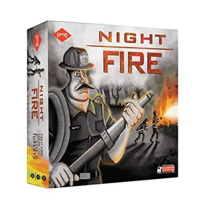 KAADOO Night FIRE - Action-Packed Strategy Board Game for 10 Years and Above Kids & Adults 2-4 Players Multi-Color Made in India