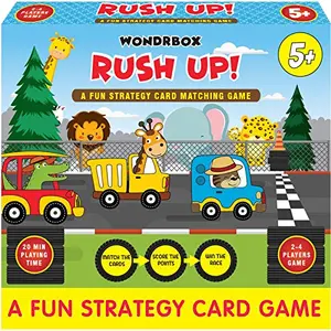 WONDRBOX Rush Up!  Mental Math Educational Family Board Game for Age 567 Year Old and Up- Boys Girls Number Learning KitMulticolor