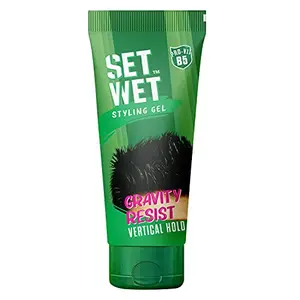 Set Wet Hair Gel for Men Vertical Hold 100ml | Strong Hold High Shine | No Alcohol No Sulphate