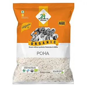 24 Mantra Organic Poha/Atukulu/Flattened Rice - 500gmsPack of 1 100% Organic