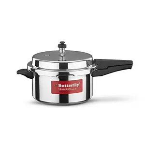 Butterfly Standard Plus Induction Base Aluminium Outer Lid Pressure Cooker 5 Litre