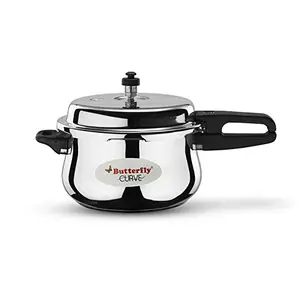 Butterfly Curve Pressure Cooker Stainless Steel 5.5 Liters