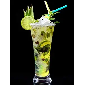 SQUICKLE Glass Mocktail Lassi Glass - Transparent 350ml
