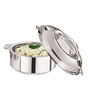 Kuber Industries Casserole/HotPotchapati Box/chapati Container/hot case in Stainless Steel 3000 ML (Cass08)
