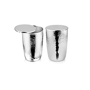 Shri & Sam Stainless Steel Impression Glass with Lid