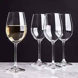 Ventuos Glass Wine Glasses - Set of 6 Transparent 200ml