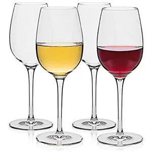 Ash & Roh Glasses Wine Glass Crystal Clear Tableware Glass Pack of 4