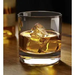 Vilon Half Star Double Old Fashioned Glasses Perfect for Serving Scotch Whiskey or Mixed Drinks 290 ml (Clear) (4)