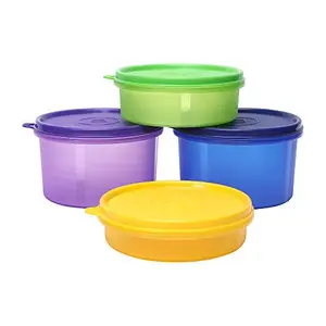 Cutting EDGE Airtight Food Saver Containers Combo Tiffin Lunch Box for Picnic Office Men Women & Kids School Leakproof Kitchen Food Left Over Multi Purpose Storage Box for Vegetables in Fridge Set of 4 (1x190ml 1x290ml 2x535ml)