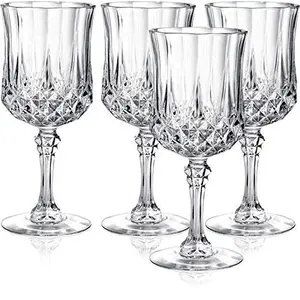 PrimeWorld Glass Wine Glass - 4 Pieces Clear 220 ml
