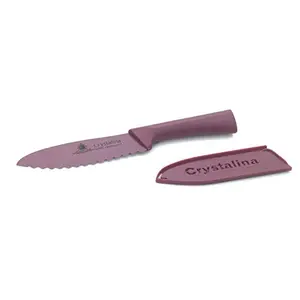 Crystal Crystalina Stainless Steel Sandwich Knife Brown/Purple