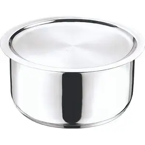 Vinod Stainless Steel 304 Grade Tope with Lid -20 cm 3 LTR (Induction Friendly)