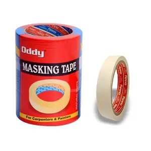 Oddy Masking Tape for Painting Paper Artists & Carpenters | 24mm X 20m Pack of 6 Rolls | Paper Tape for Acrylic Painting Water Colour Pastels Drawing Wall Painting