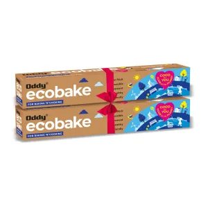 Oddy Ecobake Baking and Cooking White (10 Inch X 16 Mtrs.) Ideal for Baking Cakes Best Suitable for Airfryer Microwave Oven & Steamer (Pack of 2)