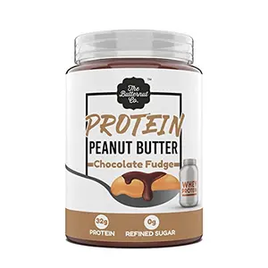 The Butternut Co. Protein Peanut Butter Chocolate Fudge 925 Gm ( 32G Protein No Refined Sugar Whey Protein Isolate )
