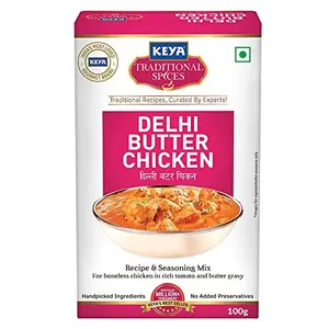 KEYA Delhi Butter Chicken Masala | Monocarton| 100 Gm Pack of 1