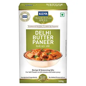 KEYA Delhi Butter Paneer Masala | Monocarton| 100 Gm Pack of 1