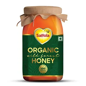 Saffola Wild Forest Organic Honey -500g -NMR Tested 100% Pure Wild Forest Organic Honey Brown