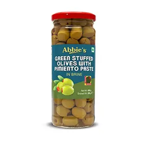 Abbie's Green Stuffed with Pimiento Olive 450g Pack of 1 Product of Spain