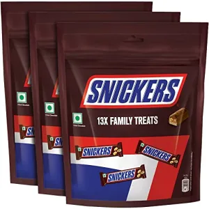 Snickers Family Treats Peanut Filled Chocolate Pouch 3 X 168 g