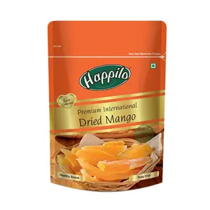 Happilo Premium International Dried Mango 200g | Plant Based Protein | Sweet taste of Real Mangoes anytime | 100% Natural & No Artificial Colors Gluten Free No Preservatives