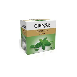 Girnar Green Tea with Mint (10 Tea Bags)