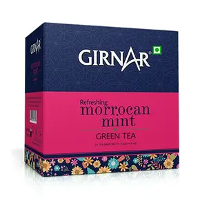 Girnar Green Tea with Morrocan Mint (10 Tea Bags)