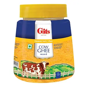 Gits Pure Cow Ghee Jar Pure Veg Nutritious and Healthy 1L Pack of 1