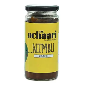 The Achaari Nimbu Red Chilli 100% No Oil & No Preservative Homemade Lemon Pickle 400grams