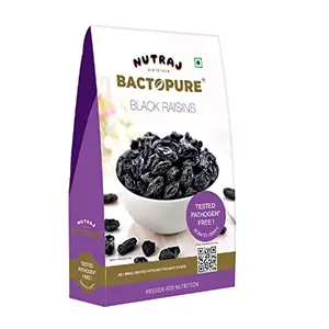 Nutraj Bactopure Raisins Black | Pathogen Free | 100% Natural And Premium | 250 gm