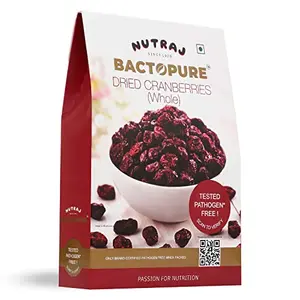 Nutraj Bactopure Cranberries Whole | Pathogen Free | 100% Natural And Premium | 200 gm