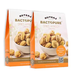 Nutraj Bactopure Dried Apricots 500g (250gx2) | Pathogen Free 100% Natural And Premium