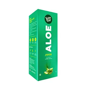 Yogabar Aloe Vera Juice Tonic For Skin and Hair | Aloe Juice Organic | No Added Sugar - 1L