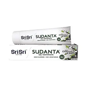 Sri Sri Tattva Sudanta Toothpaste with Charcoal & Salt -100 gm Toothpaste
