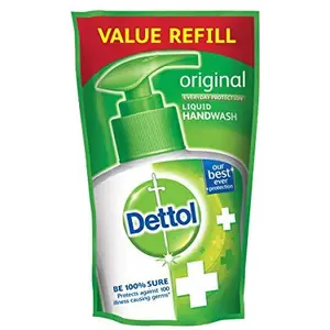 Dettol Skincare Handwash Refill Pouch with Dettol Original Liquid Handwash - 175 ml +175 ml