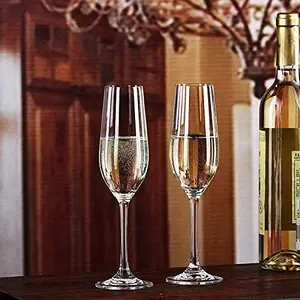 RV Enterprise Crystal Wine Glass - Clear 180 ml 2 Pieces (Pack of 2)