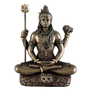 Kaka jiji handicraft Bronze Lord Shiva Shiv ji murti for Pooja/puja Room I Home Temple Decoration Items I Bronze god Idols for car Dashboard