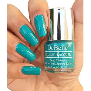 DeBelle Gel Nail Polish Royale Cocktail (Turquoise Blue) 8 Ml
