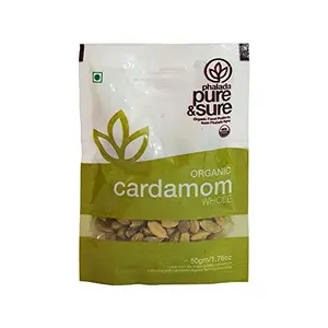 Phalada - Pure & Sure Organic Cardamom Whole - 50 Gm