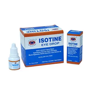 Isotine Eye Tonic - For Complete Family - 6 Vails of 10 ml each