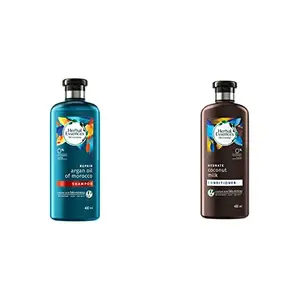 Herbal Essences Bio Renew Argan Oil Of Morocco Shampoo 400 Ml With Herbal Essences Bio Renew Coconut Milk Conditioner 400 Ml