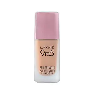 Lakme 9To5 Primer + Matte Perfect Cover Foundation C100 Cool Ivory 25 ml