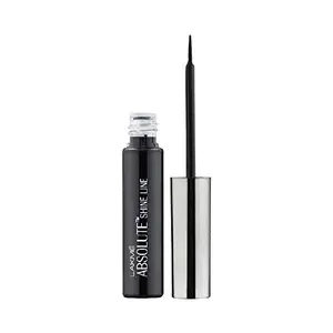 Lakme Absolute Shine Liquid Eye Liner Black Long Lasting Shimmery Liner for a Glossy Finish - Smudge Proof Eye Makeup Does Not Fade 4.5 ml