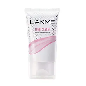 Lakme Lumi Cream Moisturizer with highlighter Enriched with Niacinamide for all skin type30 gm