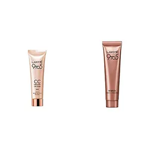 Lakme Complexion Care Face Cream Beige 9g & Lakme 9 to 5 Weightless Mousse Foundation Beige Vanilla 6g